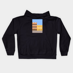 Colorful Buildings in Getsemani, Colombia Kids Hoodie